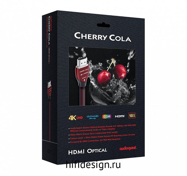 hdmi  audioquest hdmi cherry cola 30m