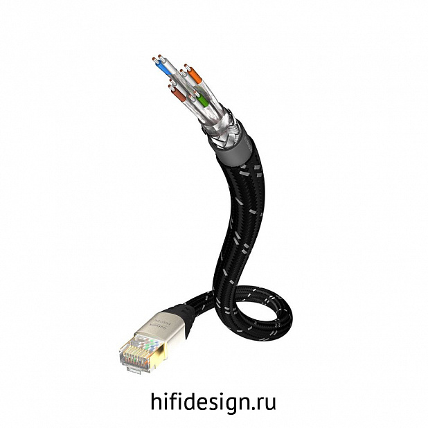 ethernet  inakustik exzellenz cat6 ethernet cable, 0.5 m, sf-ftp, awg 24