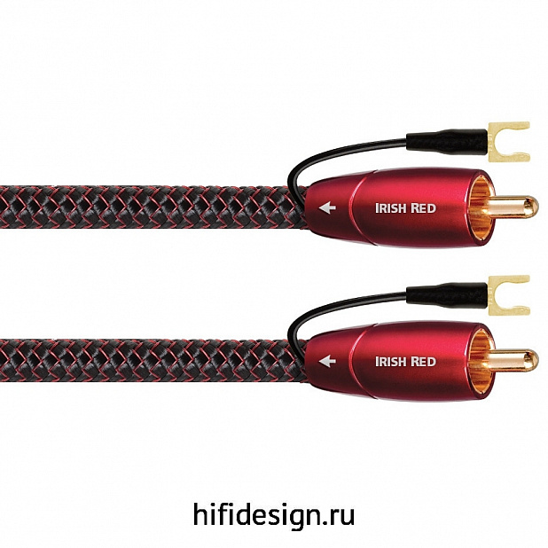 провода для сабвуфера audioquest irish red braid 5.0 m