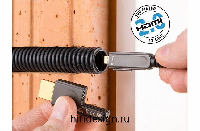    inakustik exzellenz profi hdmi2.0 optical fiber cable 18gbps,typ d>a, 10.0 m